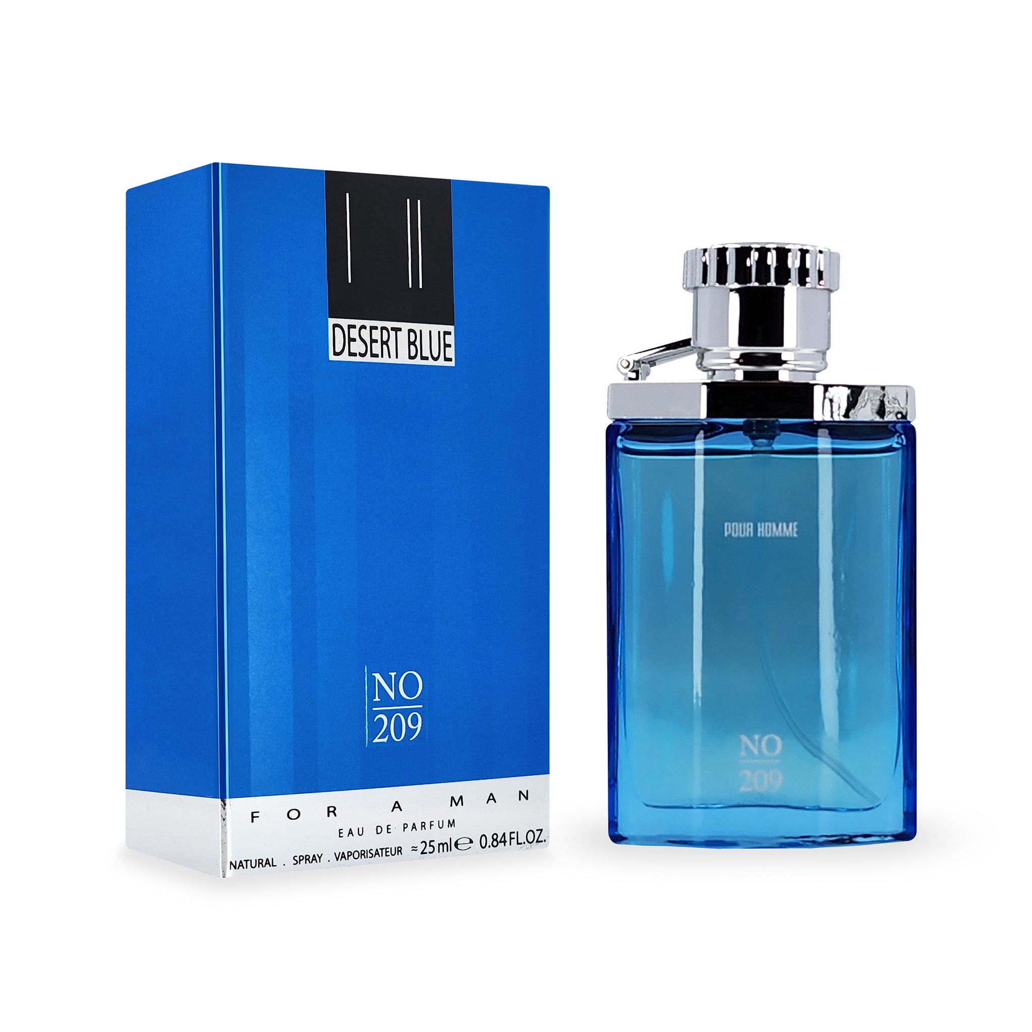 Mini 209 Perfume 25ml with box - inspired by Dunhill Desire Blue