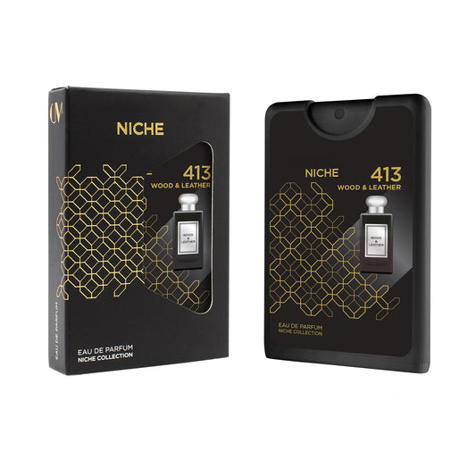 Niche 413 Perfume 18ml with box - inspired by Jo Malone Bronze Wood & Leather