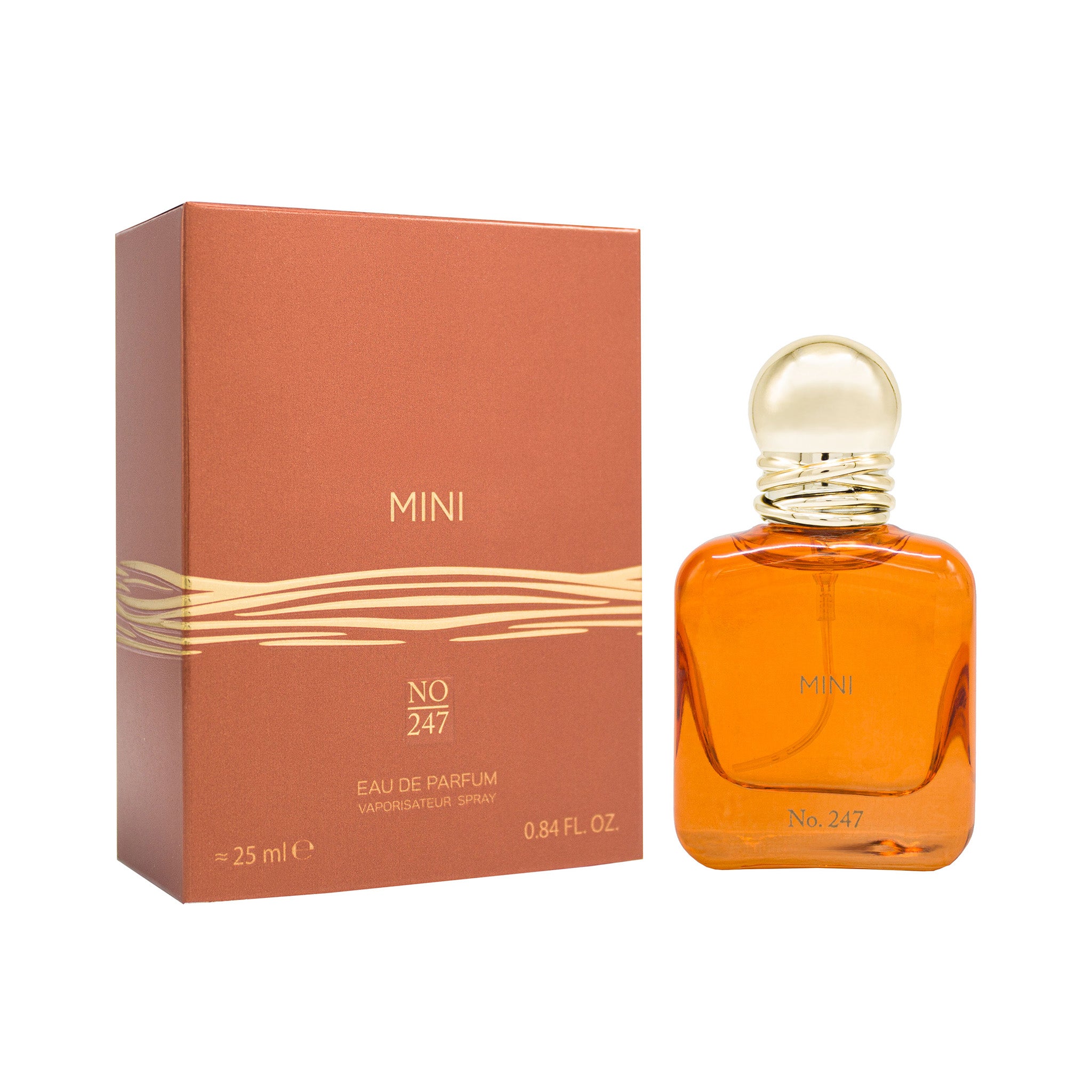 Mini 247 Perfume 25ml with box - inspired by Armani Stronger With You Amber