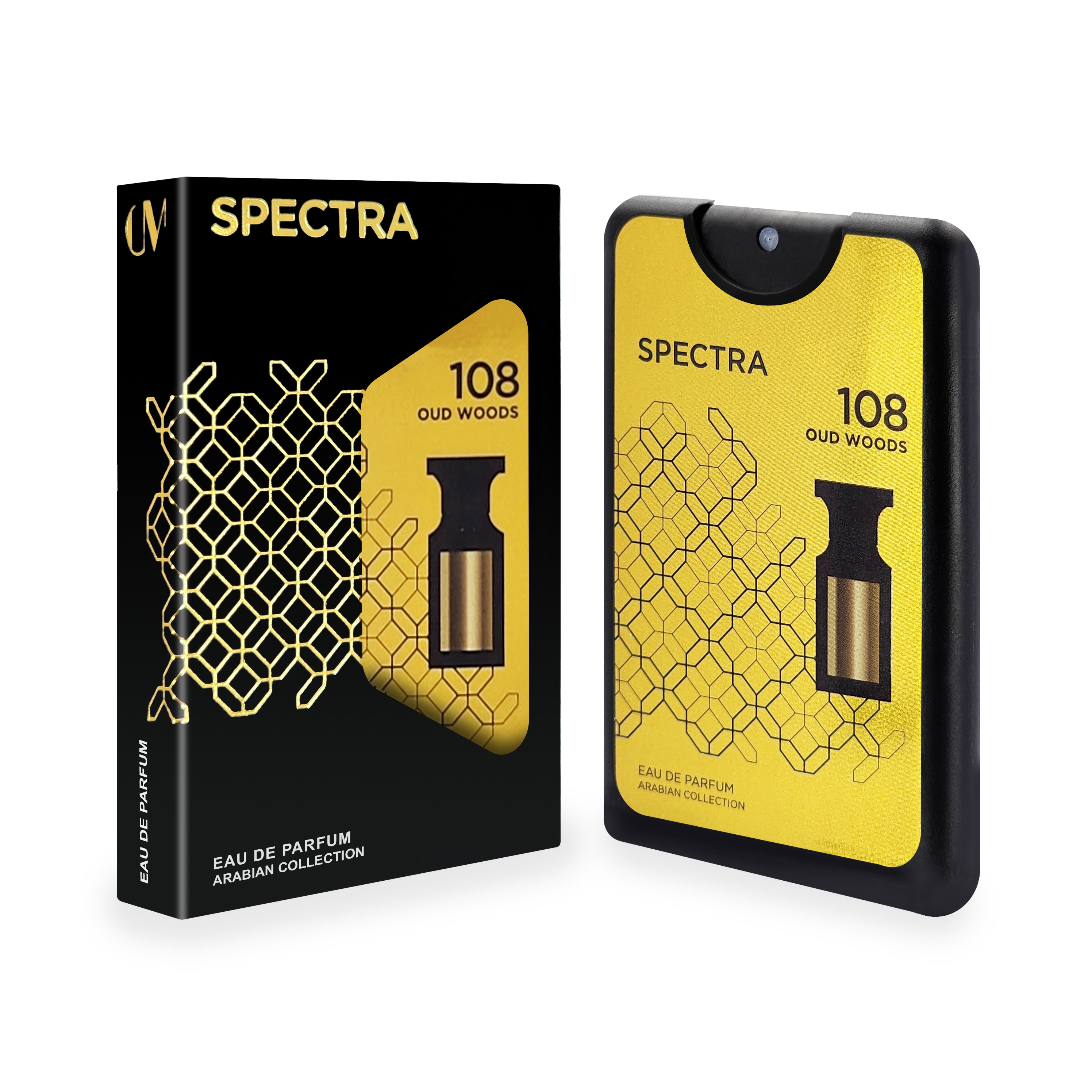 Pocket 108 Perfume 18ml with box - inspired by Tom Ford Oud Wood